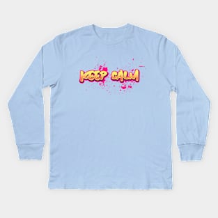 Keep Calm Graffiti Kids Long Sleeve T-Shirt